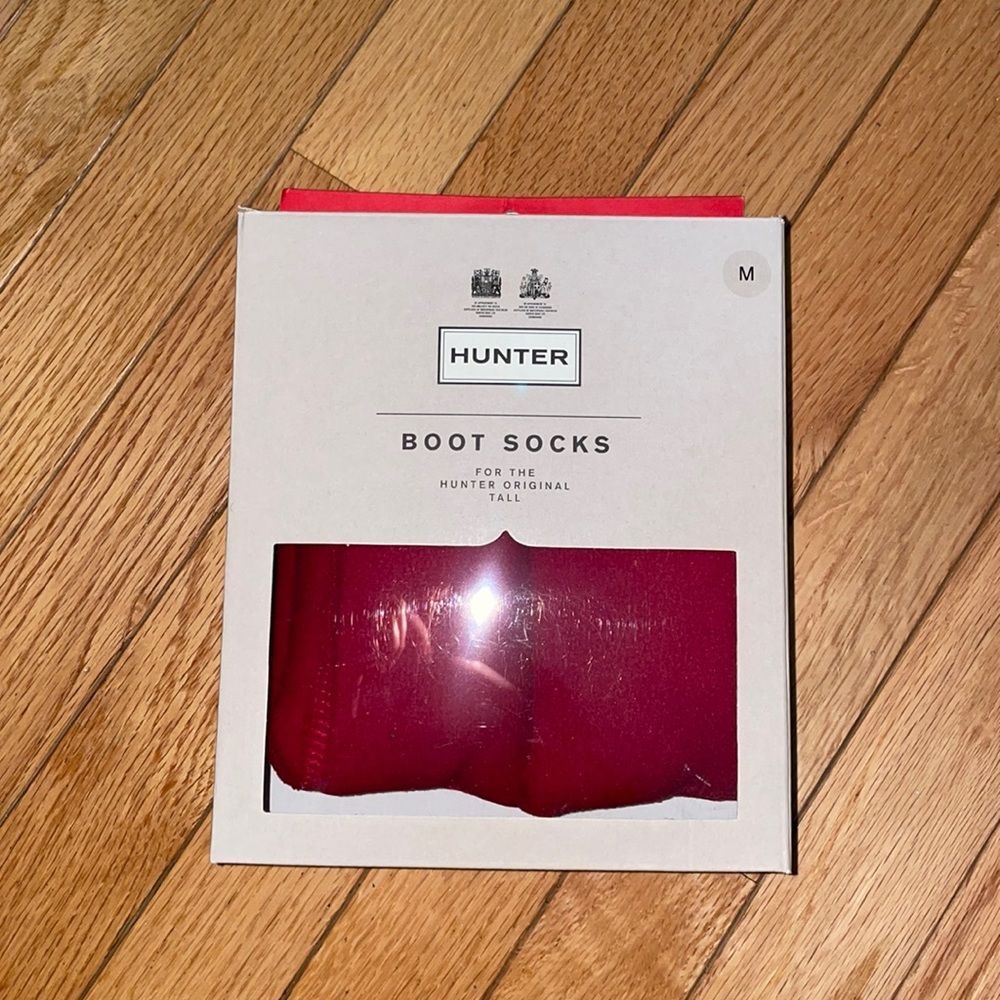 Hunter tall boot toppers red